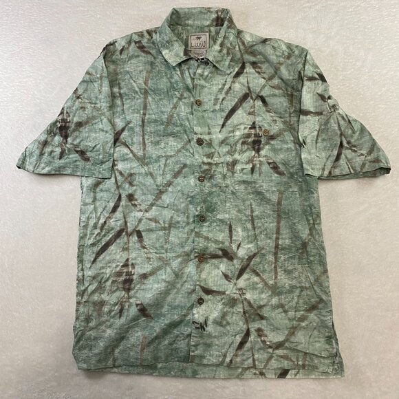 Luau Lot of 4 Men's M 100% Cotton Hawaiian Button Up Shirt Aloha Beach Tropical - Picture 4 of 7